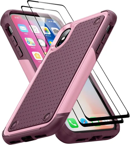 Miniatura 313 de Jeylly Funda para iPhone SE/Funda para iPhone 5S, Exterior de Plástico Duro que Absorbe Golpes + Interior de Silicona de Goma Defensor contra