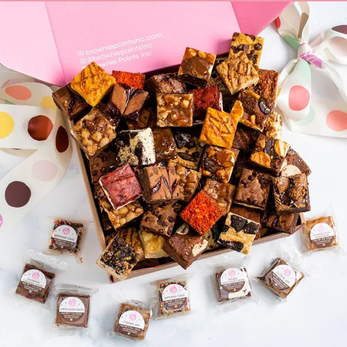 Miniatura 9 de Brownie Points Brownies para bebé, 75 ingredientes envueltos individualmente, ingredientes finos y frescos, caja de regalo y cestas de regalo