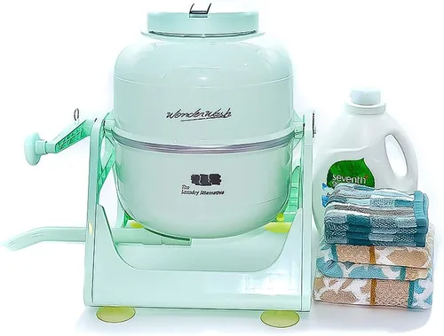 Miniatura 5 de WonderWash - Lavadora portátil para apartamentos y espacios pequeños, lavadora manual de ropa de mano con diseño retro, limpia la ropa en cualquier