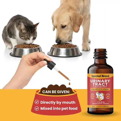 Miniatura 5 de Tratamiento de infección del tracto urinario para gatos y perros - Alivio natural de la infección urinaria con gotas de arándano - Soporte