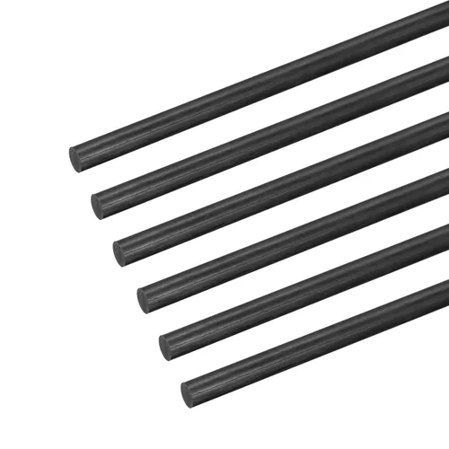 Miniatura 20 de MECCANIXITY Varilla de fibra de carbono, 0.157 in x 5.906 in para RC Plane DIY Herramienta Tubo de ala Quadcopter Brazo, Paquete de 6