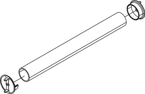 Miniatura 4 de 1 par para soportes de extremo de tubo de armario de 1 5/16" de diámetro (cromo pulido)
