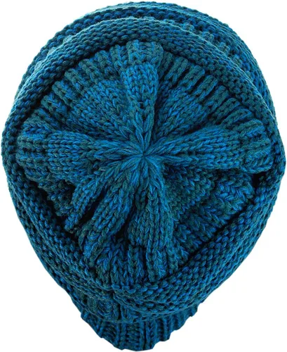 Miniatura 55 de C.C Trendy Warm Chunky Soft Stretch Cable Knit Beanie