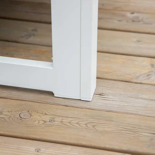 Miniatura 4 de RADIATA El sofá blanco de aluminio 2 pedazos sillas sin brazos al aire libre muebles de patio liquidación