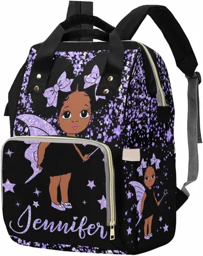 Miniatura 10 de M YESCUSTOM Bolsa de pañales personalizada con nombre para mamá, mujer, esposa, mochila personalizada, 0625-12, Mochilas Daypack