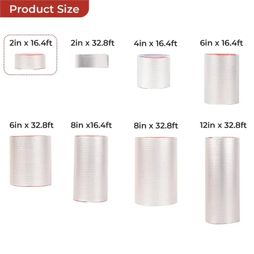 Miniatura 2 de Cinta impermeable de butilo de 2 pulgadas x 16.4 pies, cinta a prueba de fugas para exteriores para reparación de plástico y metal, reparación