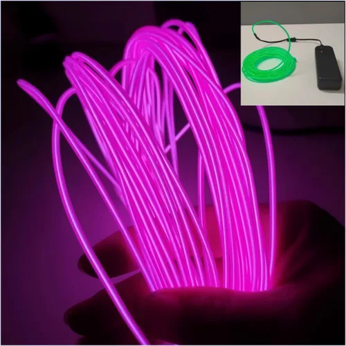 Miniatura 16 de Tira de luces LED de 360° – con opciones de alimentación de batería/USB – Luces LED flexibles para dormitorio, decoración del hogar, diseños