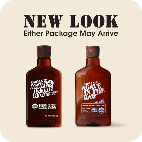 Miniatura 6 de Agave orgánico en el néctar de agave crudo, 18.5 onzas, fabricado con agave azul orgánico USDA de México, proyecto verificado sin OMG, vegano Kosher
