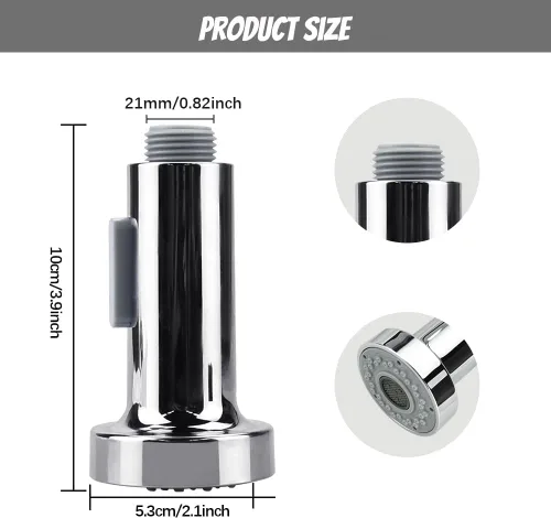 Miniatura 2 de Kitchen Faucet Spray Head 2 Function Kitchen Tap Spray Head Replacement Part Anti-Splash Shower Head for Kitchen Pull Out Tap & Bathroom Mixer