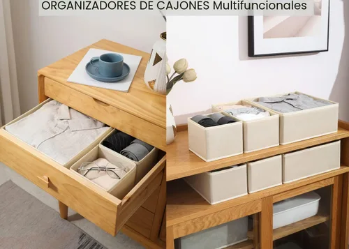 Miniatura 2 de Paquete de 12 organizadores de cajones, separadores de cajones contenedores de almacenamiento, organizadores de cajones plegables para ropa