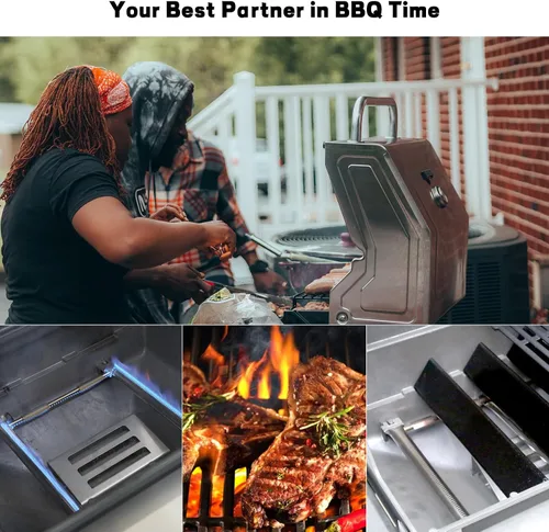 Miniatura 7 de Piezas de repuesto para Weber Spirit Grill Parts 7635, placas térmicas de parrilla revestidas de cerámica de 15.3 pulgadas para Weber Spirit I y II