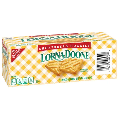 Miniatura 13 de Lorna Doone - Galletas de mantequilla, 36 paquetes de bocadillos (6 galletas por paquete, 12 cajas)