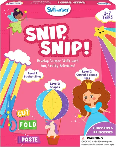 Miniatura 12 de Skillmatics Libro de actividades de habilidades de tijera, recortar, 25 actividades de corte para preescolares, kit de manualidades de fieltro, 2
