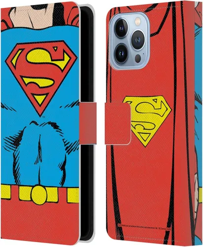 Miniatura 134 de Head Case Designs Funda de piel con licencia oficial de Superman DC Comics con logotipos negros y rojos compatible con Apple iPhone 11
