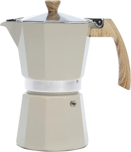 Miniatura 11 de Primula Cafetera espresso de aluminio para estufa, cafetera percoladora para moka, café cubano, capuchino, café con leche y más, perfecta para Negro