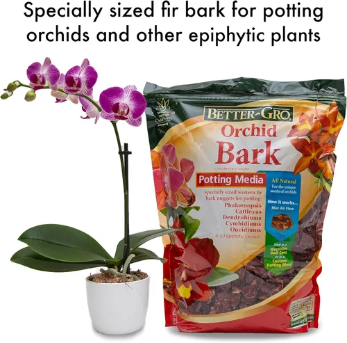 Miniatura 9 de Better-Gro Corteza de Orquídea - Medio de Cultivo de Orquídeas de Grado Premium para Plantar, Trasplantar, Desarrollo de Raíces y Retención de Agua