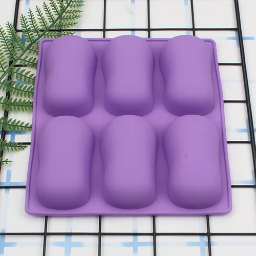 Miniatura 7 de 2 moldes ovalados de silicona para jabón, moldes clásicos ovalados para hacer dulces de gelatina de chocolate