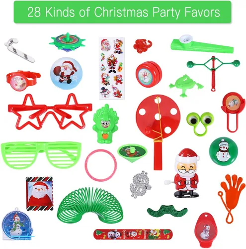 Miniatura 2 de Max Fun 188 piezas de juguetes surtidos de fiesta de Navidad para niños, cumpleaños, Navidad, fiesta, recuerdos, caja de premios, surtido