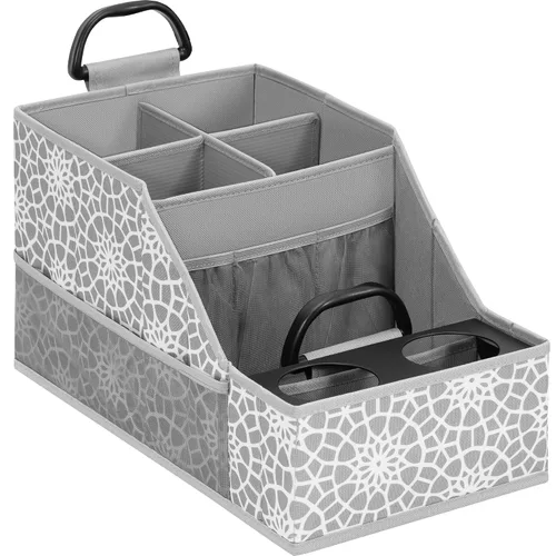Miniatura 7 de Organizador de asiento de automóvil para asiento trasero, organizador de automóvil con 12 compartimentos de almacenamiento, 2 portavasos