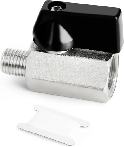 Miniatura 25 de GASHER 12PCS Mini Brass Ball Valve Shut Off Switch, 1/2 Inch Female x 1/2 Inch Female Thread Pipe Fitting