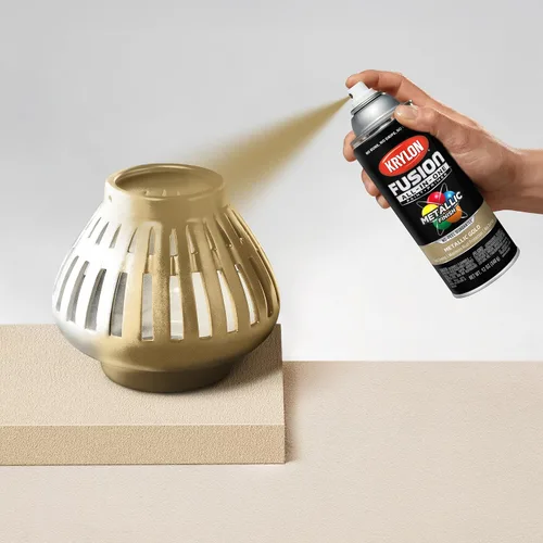 Miniatura 174 de Krylon Fusion - Pintura en aerosol adhesiva todo en uno para uso en interiores y exteriores, 12 onzas, aluminio