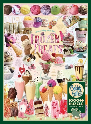 Miniatura 5 de Cobble Hill - Rompecabezas de 1000 piezas, Frozen Treats - Póster de muestra incluido