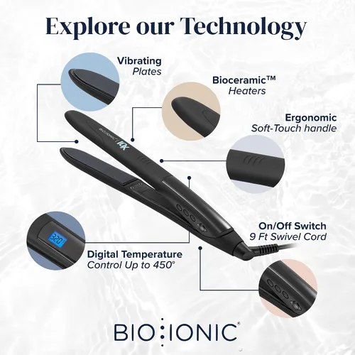 Miniatura 3 de 10 alisadores profesionales Bio Ionic, 1 pulgada