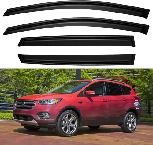 Miniatura 60 de YQAUTEC Viseras de Ventana Protectores de Lluvia para Honda Civic 2022 2023 2024 2025 2026, Deflectores de Viento de Ventilación de Ventana Fuera