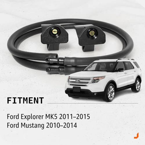 Miniatura 2 de Click&Fit Boquillas ajustables de lavador de parabrisas compatibles con Ford Explorer MK5 2011-2015, Ford Mustang 2010-2014 – Reemplazo de chorros