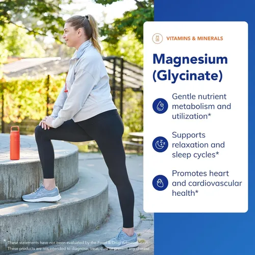 Miniatura 3 de Pure Encapsulations Magnesio (glicinato) - Suplemento para apoyar el alivio del estrés, el sueño, la salud del corazón, los nervios, los músculos