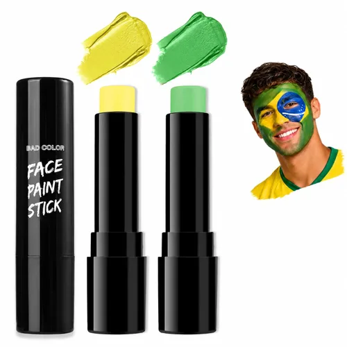 Miniatura 15 de BADCOLOR Barra de pintura naranja para la cara y el cuerpo, crema mezclable para ojos negros de cuerpo completo, maquillaje para Halloween, SFX