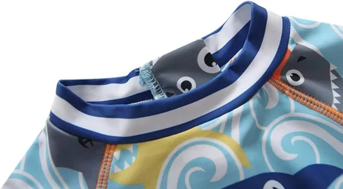 Miniatura 3 de Traje de baño de una pieza con cremallera y gorro para bebés y niños pequeños