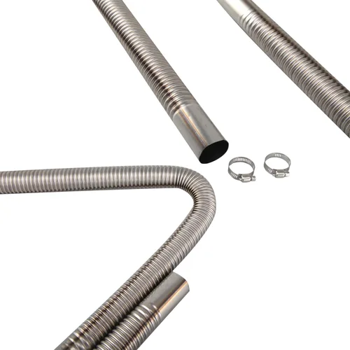 Miniatura 3 de Tubo de escape flexible para calentador de diésel Tubo de escape flexible para generador Tubo de extensión flexible de escape de acero inoxidable