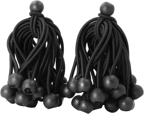 Cordones elásticos de bola pequeños de 4 pulgadas con bolas de 0.8 pulgadas, 50 unidades…