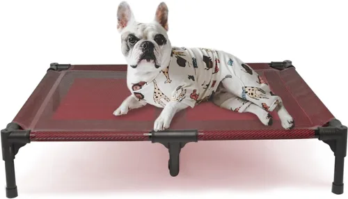 suddus Cama elevada para perros impermeable al aire libre, cuna elevada portátil para perros, camas para perros fuera del suelo, camas para perros,