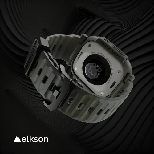 Miniatura 6 de elkson Quattro Pro Series - Funda resistente para Apple Watch Ultra 3, 2, 1 de 1.732 pulgadas, protector de pantalla de vidrio templado, resistente