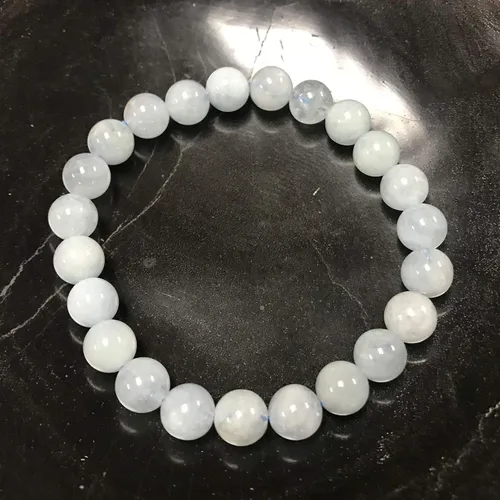 Miniatura 409 de Gem Avenue Handmade Round Bead Stretch Bracelet Unisex Natural Stone Beaded Jewelry for Men & Women, Elastic Wristband for Daily Wear