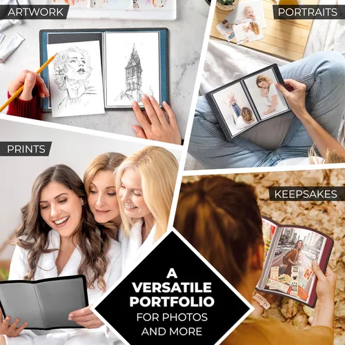Miniatura 6 de Pequeño álbum de fotos Dunwell de 10x15cm, 10x15cm, 24 páginas con capacidad para 48 fotos, carpeta de 10x15cm para ilustraciones, libro de fotos