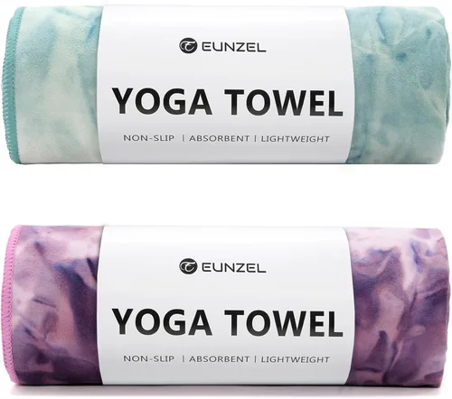 Miniatura 13 de Eunzel Toalla de Yoga Caliente Antideslizante Toalla de Esterilla de Yoga Toalla de Microfibra Ultra Absorbente para Yoga Caliente, Pilates, Bikram
