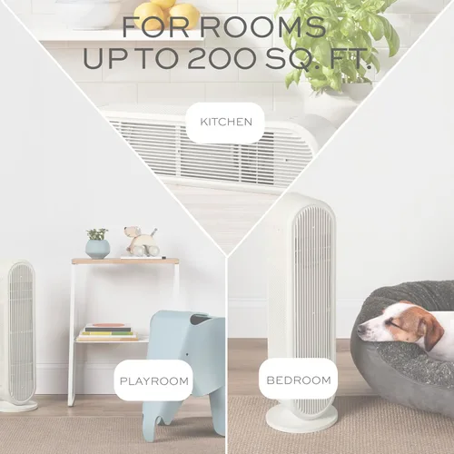 Miniatura 5 de Conair Purificador de aire, filtro de aire HEPA, purificador para alergias, polvo, polen, control de olores, habitaciones de tamaño mediano de hasta