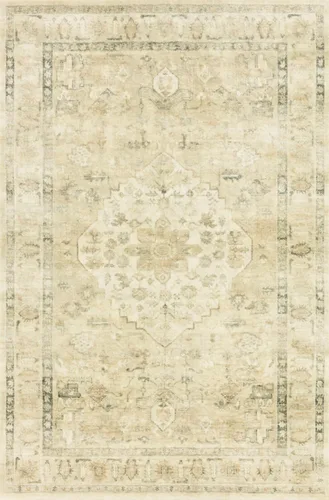 Miniatura 10 de Loloi II Rosette Beige/Multi 2'-2" x 3'-8" Alfombra decorativa