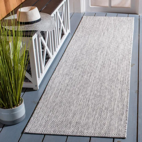 Miniatura 60 de SAFAVIEH Courtyard Collection CY8520 - Alfombra decorativa sólida para interiores y exteriores, impermeable, fácil limpieza, 2 x 3 pies 7 pulgadas