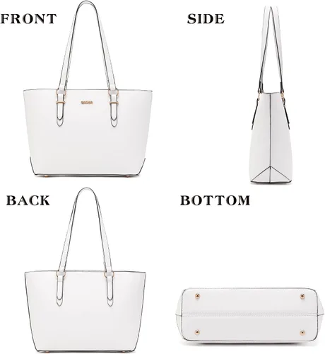 Miniatura 5 de Juego de bolsos y carteras para mujer, bolso de mano para el trabajo, bolso de hombro con asa superior y cartera a juego