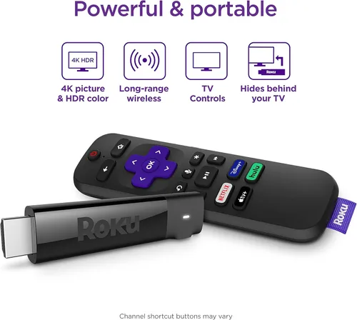 Miniatura 12 de Roku Streaming Stick+ Dispositivo de transmisión HD/4K/HDR con alcance inalámbrico de largo alcance y control remoto de voz Roku con controles