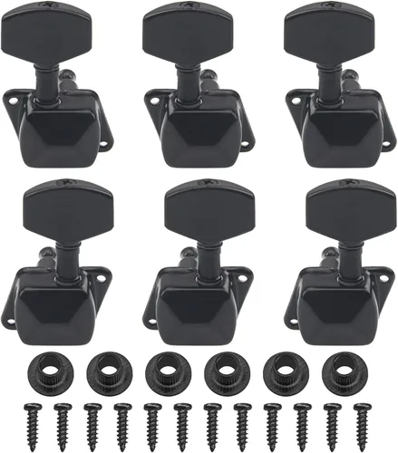 6 clavijas de afinación de cuerda semiclosadas Yootones Llaves de afinación, cabezales de máquina, afinadores 3L3R compatibles con Epiphone Les Paul