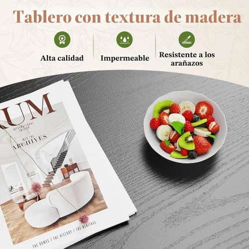 Miniatura 3 de OLIXIS Mesa de Centro de Café de Madera con Tapa Elevable con Compartimento Oculto y Estante de Almacenamiento Grande, Mesa de Comedor Central