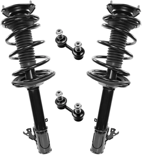 Miniatura 68 de Detroit Axle - Kit de 4 piezas RWD Puntales Delanteros Barras Estabilizadoras para Ford F-150 2021 2022 2023 2024, 2 Puntales con Resorte Helicoidal