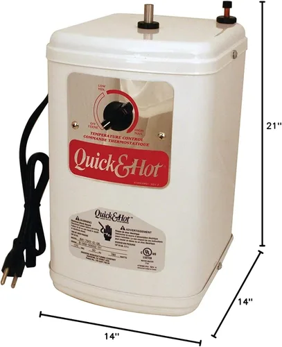 Miniatura 8 de Westbrass D272HFP-11 Develosah Dispensador de agua fría y caliente de 2 manijas con tanque de calentamiento instantáneo, cobre antiguo