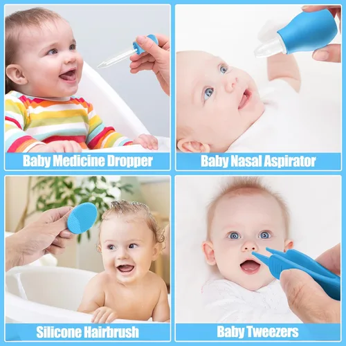 Miniatura 5 de Kit de cuidado y aseo para bebés recién nacidos, kit de cuidado de seguridad mejorado de 31 piezas, set de cuidado de salud para guardería de recién