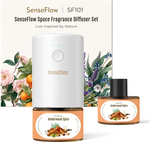 SF101 Pro Ambientador enchufable para el hogar, difusor de aceite esencial sin agua, difusor de aromaterapia para el hogar, niebla de aroma natural